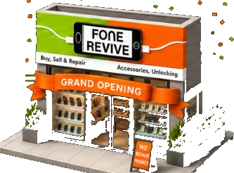 A newly opened FoneRevive store on its grand opening day